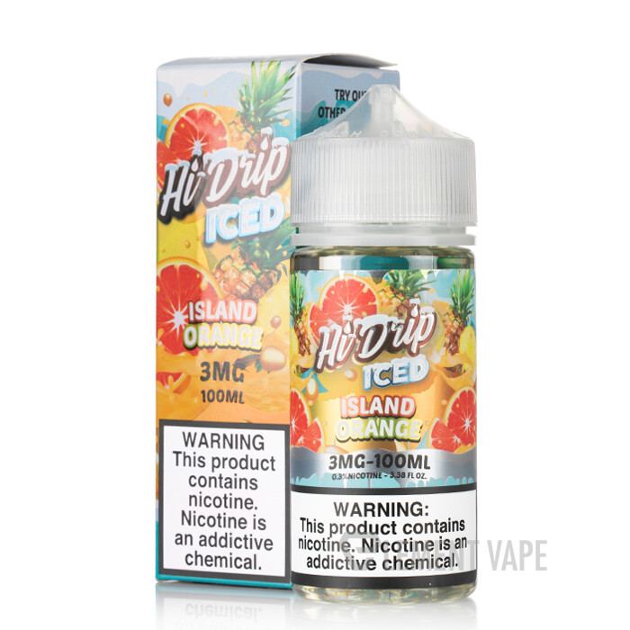 HI-DRIP - ISLAND ORANGE ICED (BLOOD ORANGE PINEAPPLE ICED) 100ml