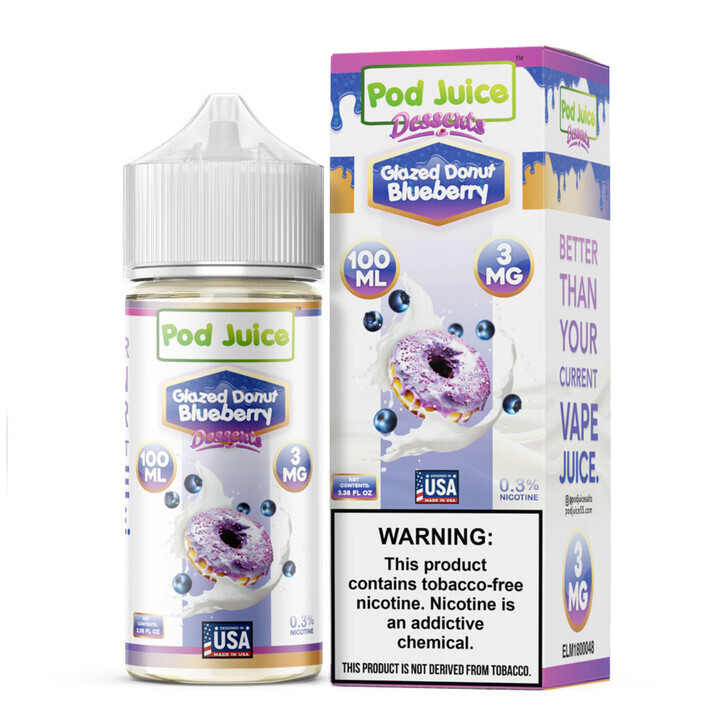 POD JUICE - Glazed Donut Blueberry 100ml