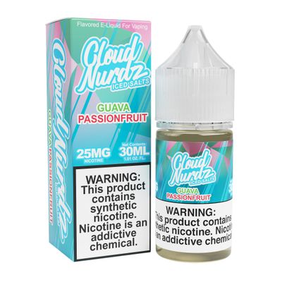 CLOUD NURDZ ICED - PINK GUAVA PASSIONFRUIT Salt 30ml