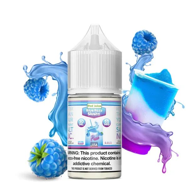 POD JUICE - BLUE RAZZ SLUSHY Salt 30ml