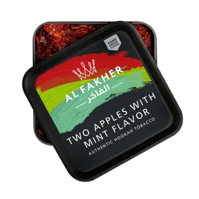 AL FAKHER - TWO APPLES MINT SHISHA TOBACCO