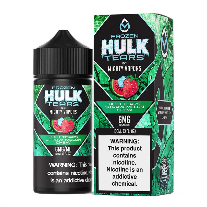 MIGHTY VAPORS x HULK TEARS - FROZEN STRAW MELON CHEW 100ML