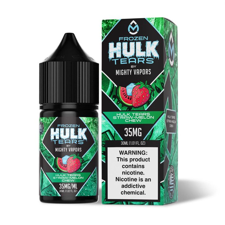 MIGHTY VAPORS x HULK TEARS - FROZEN STRAW MELON CHEW SALT 30ML