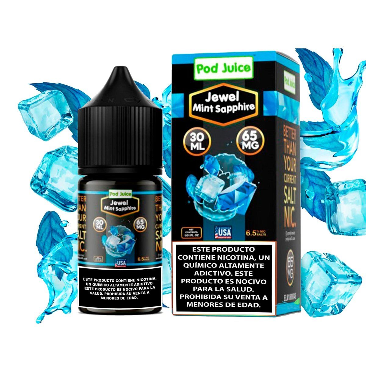 POD JUICE BOLD - JEWEL MINT SAPPHIRE Salt 30ml