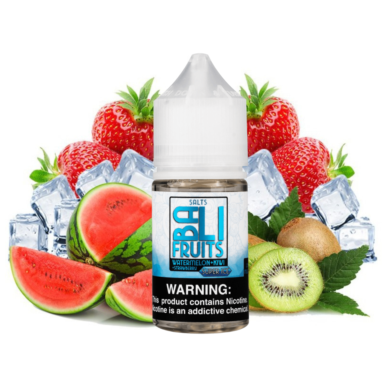 Bali Fruits - Watermelon Kiwi Strawberry Super Ice 30ml Salt