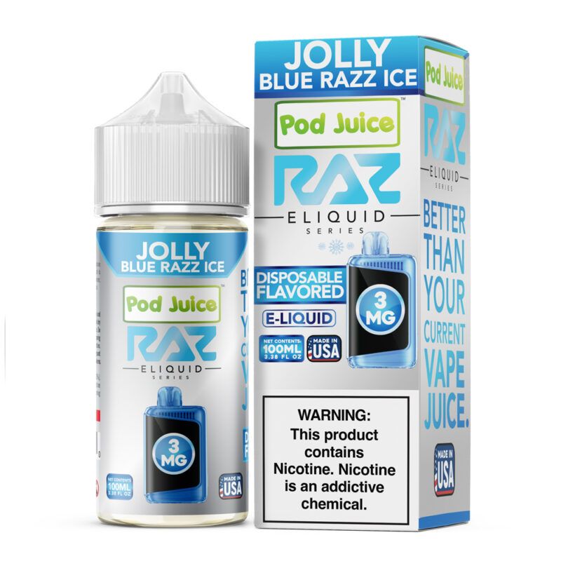 Jolly Blue Razz Ice by Pod Juice x RAZ 100ml