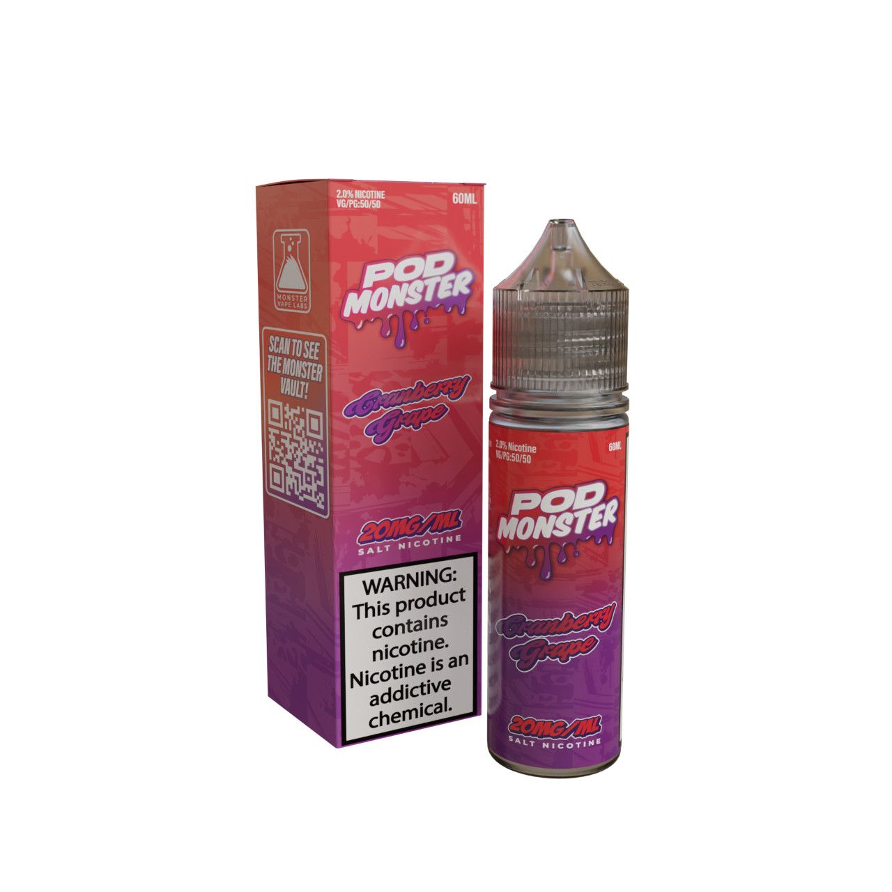 Pod Monster Cranberry Grape Salt 60ml