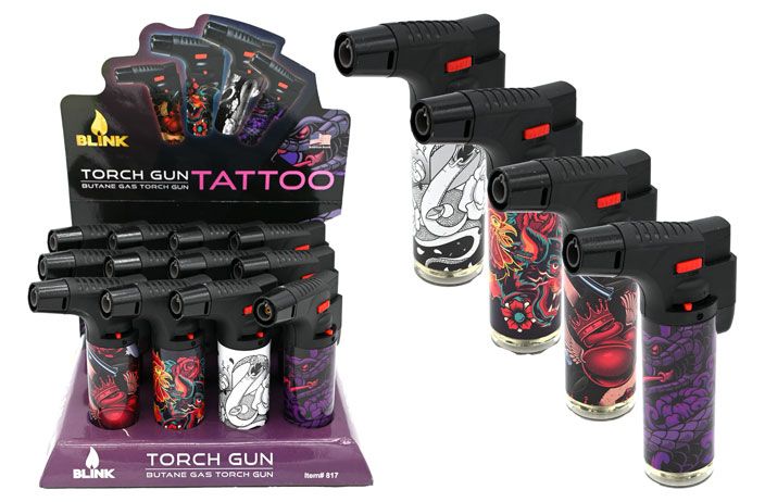 Blink Torch Lighter Tattoo Design
