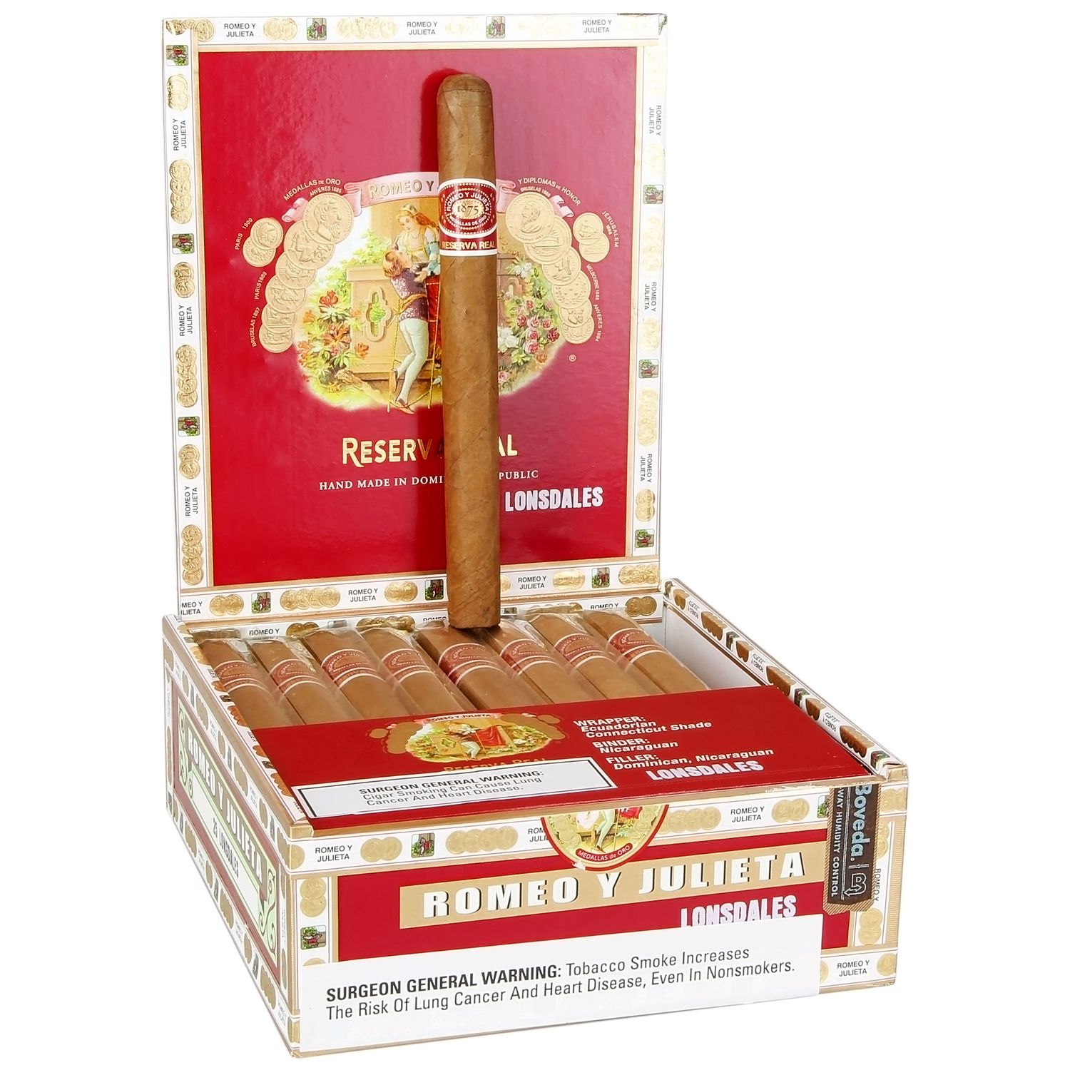 Romeo y Julieta Reserva Real Lonsdale (44 x 6 5/8)