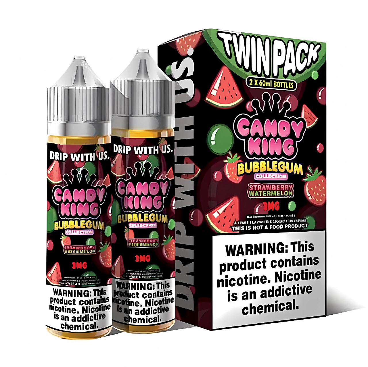 Candy King-Bubblegum Strawberry Watermelon 60ml