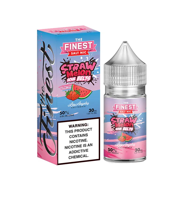 The Finest: Straw Melon Sour Belts 30ml Salt