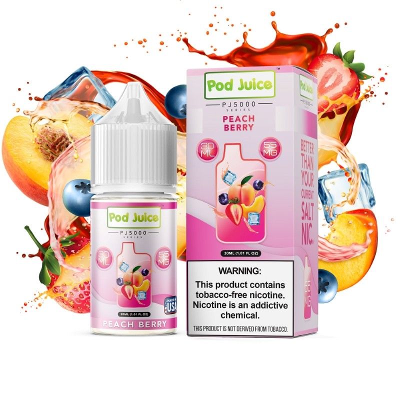 Pod Juice 5000 – Peach Berry Salt 30mL