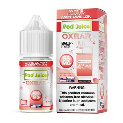 Pod Juice x OXBAR Salt – White Gummy Watermelon 30mL