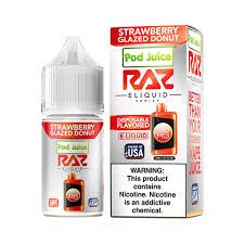 Pod Juice x RAZ Salt – Strawberry Glazed Donuts 30mL