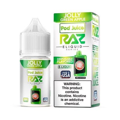 Pod Juice x RAZ Salt – Jolly Green Apple 30mL