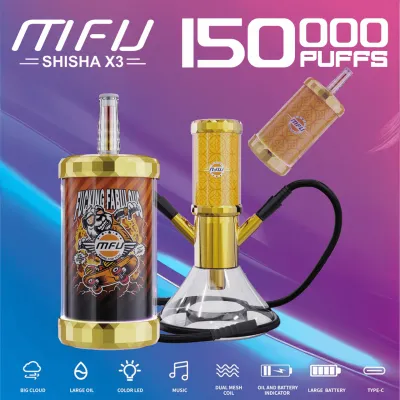 MFU SHISHA X3 Hookah 150,000 Puff Disposable