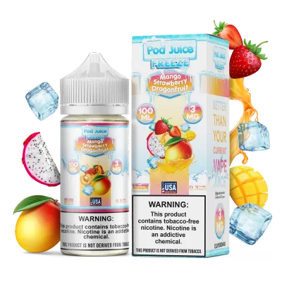 POD JUICE FREEZE - MANGO STRAWBERRY DRAGONFRUIT 100ml