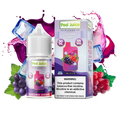 POD JUICE 5000 - SAKURA GRAPE ICE Salt 30ml