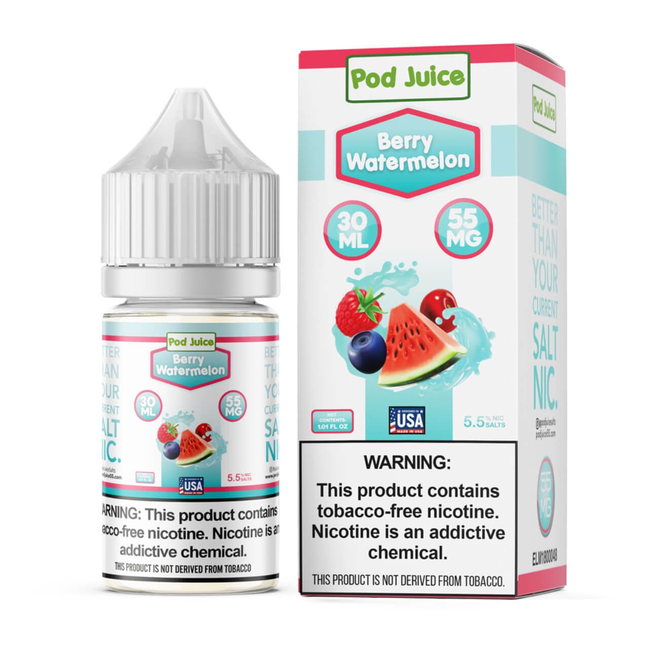 Pod Juice – Berry Watermelon Salt 30mL