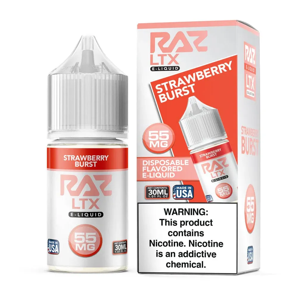 Pod Juice x RAZ LTX – Strawberry Burst Salt 30mL