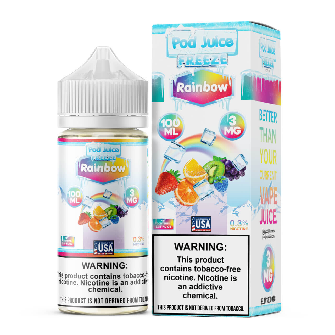 POD JUICE FREEZE- RAINBOW 100ml