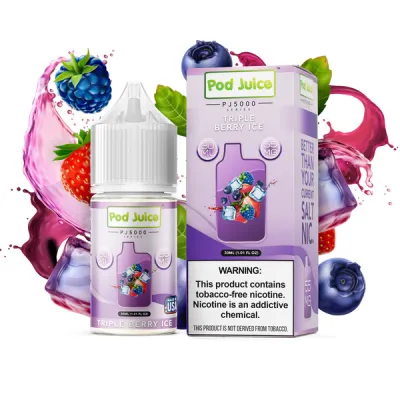 Pod Juice 5000 – Triple Berry Ice Salt 30mL