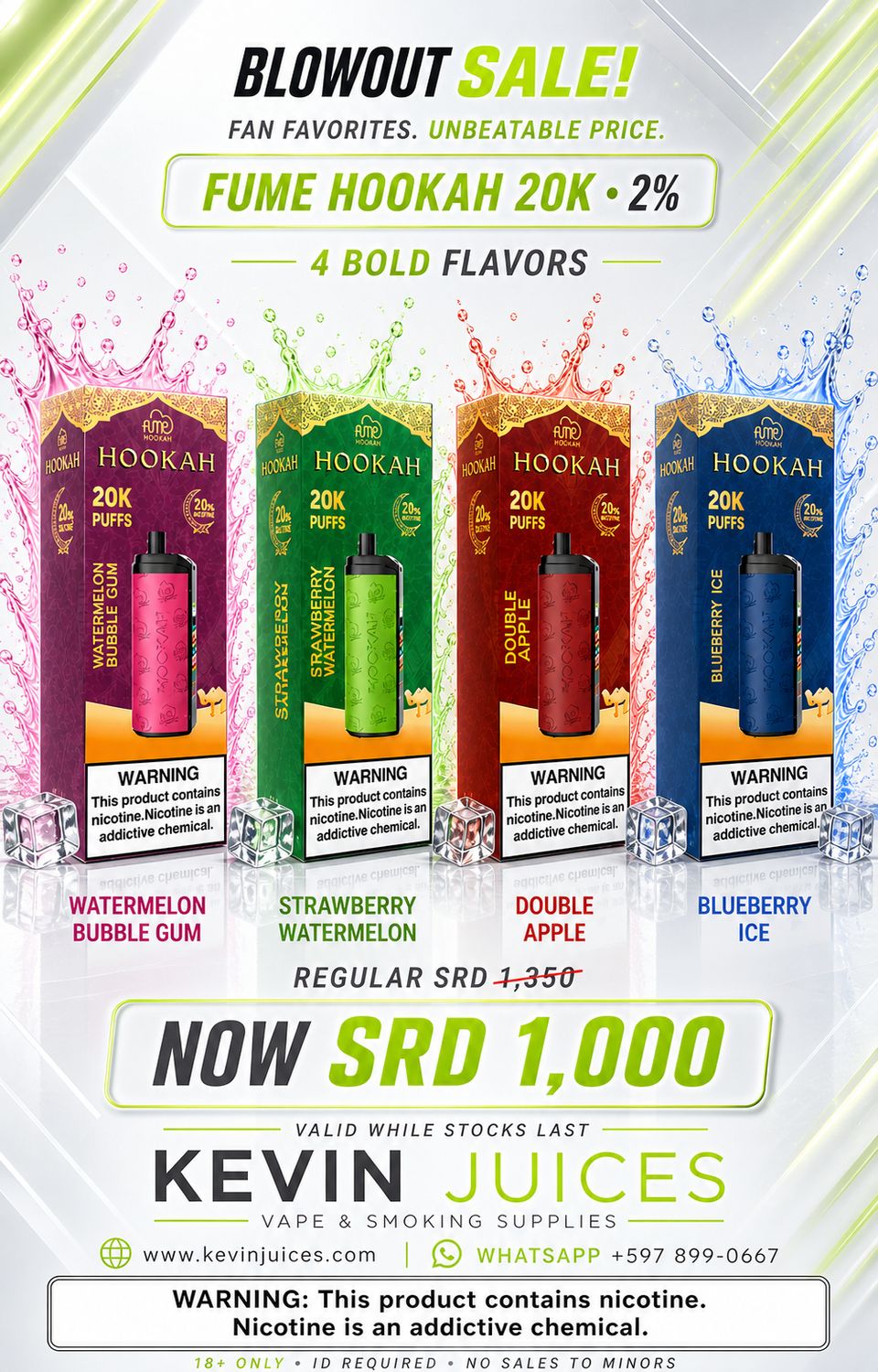 Fume Hookah 20K 2% Disposable