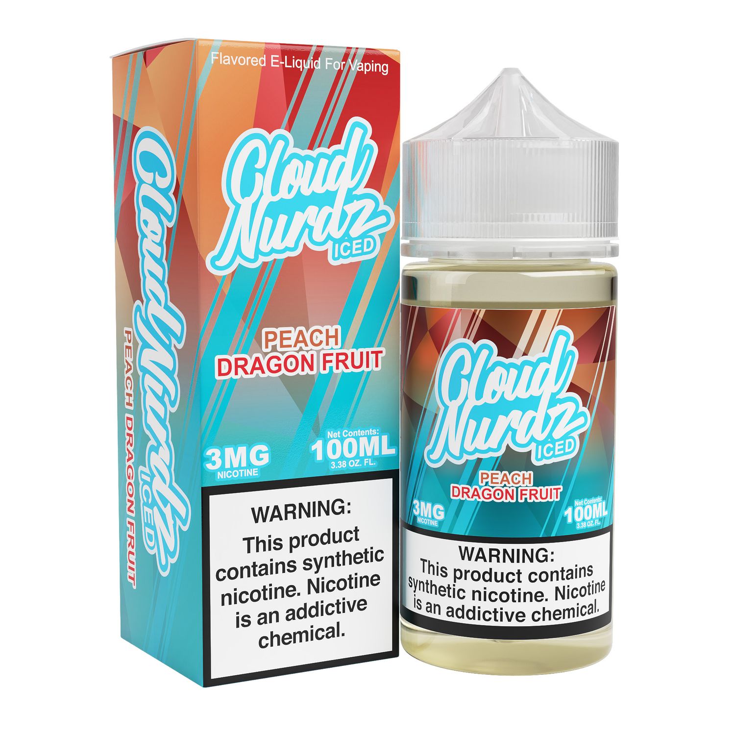 CLOUD NURDZ ICED - PEACH DRAGONFRUIT 100ml