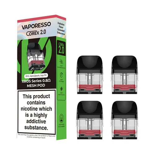 VAPORESSO XROS COREX 2.0/3.0 Series REPLACEMENT POD - 4 PACK