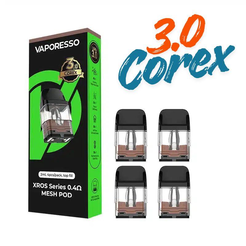 VAPORESSO XROS COREX 2.0/3.0 Series REPLACEMENT POD - 4 PACK