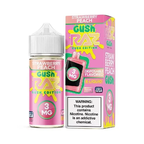 Pod Juice x RAZ – Strawberry Peach Gush 100mL