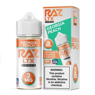 Pod Juice x RAZ LTX – Georgia Peach 100mL