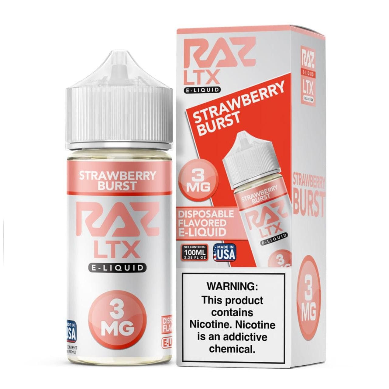 Pod Juice x RAZ LTX – Strawberry Burst 100mL
