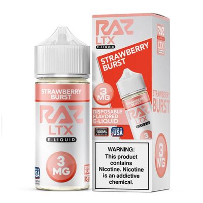 Pod Juice x RAZ LTX – Strawberry Burst 100mL