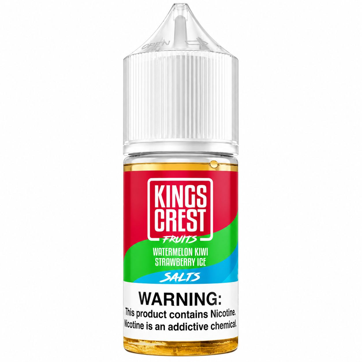 King’s Crest Fruits – Watermelon Kiwi Strawberry Ice 30mL Salt