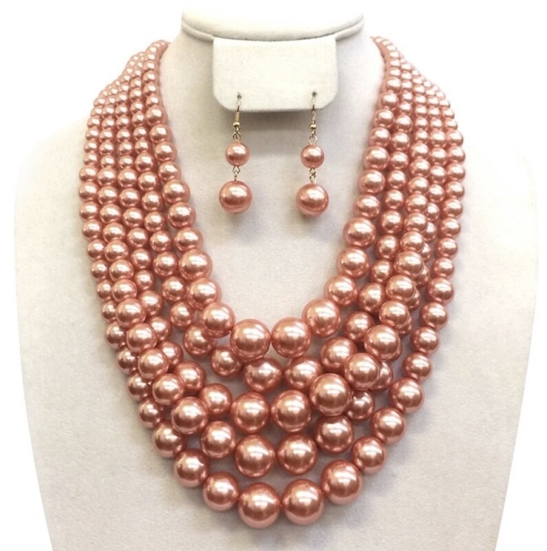 Peach or blue pearls