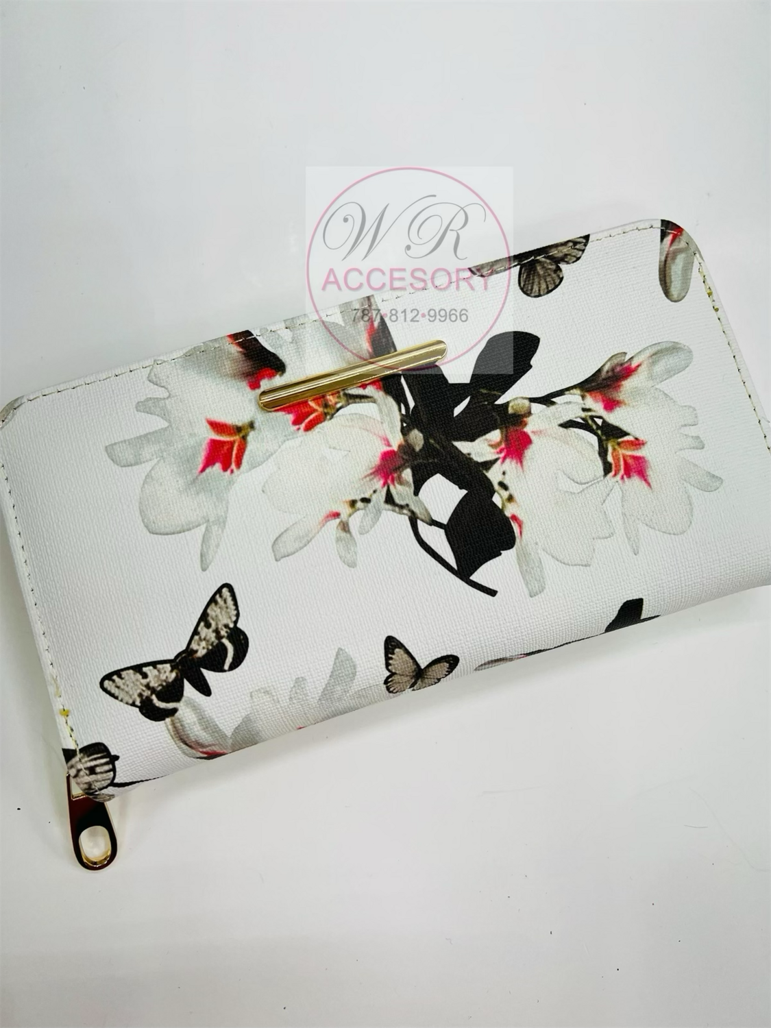 W1314-1 WHITE wallet dama