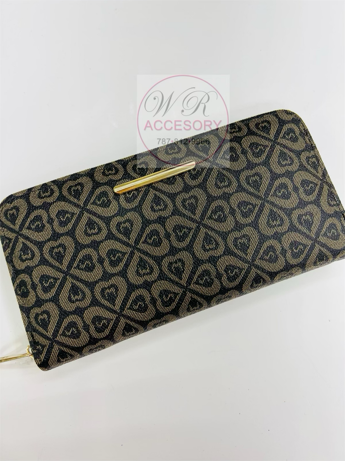 W1314-3 BK BLACK wallet dama