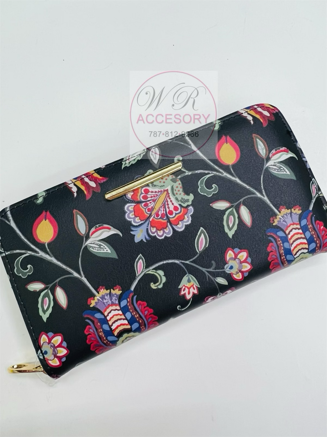 W1314-13 BK BLACK wallet dama