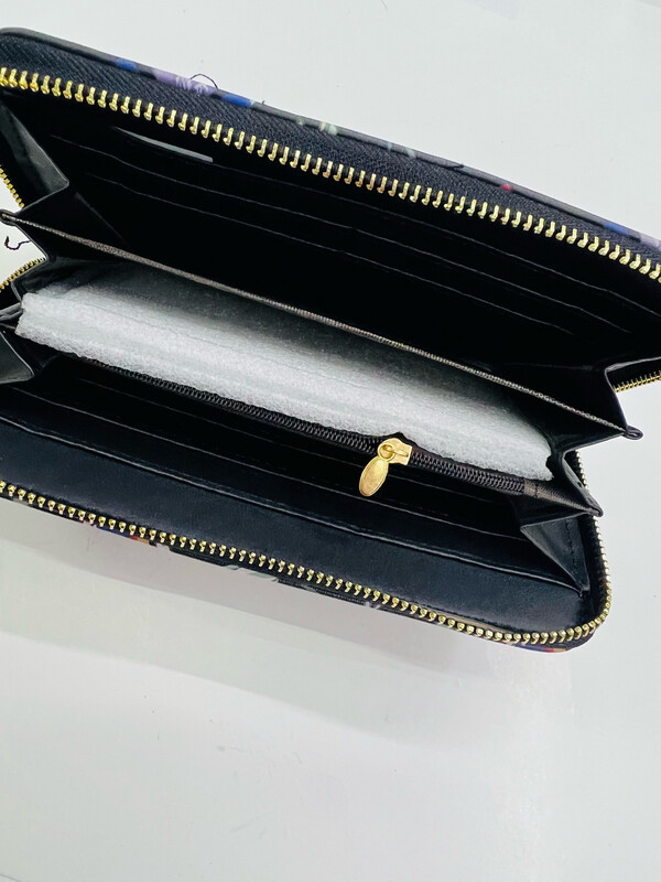 W1314-13 BK BLACK wallet dama