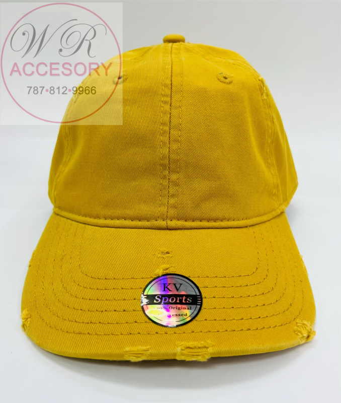 Gorra Rasgada Mostaza (1)
