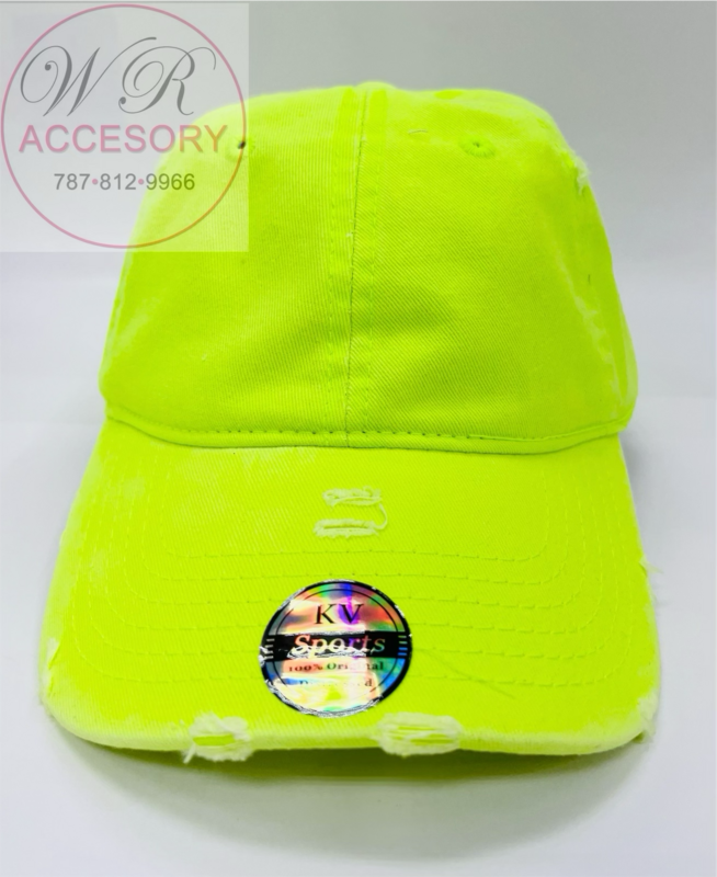 Gorra Rasgada Verde Neon (1)