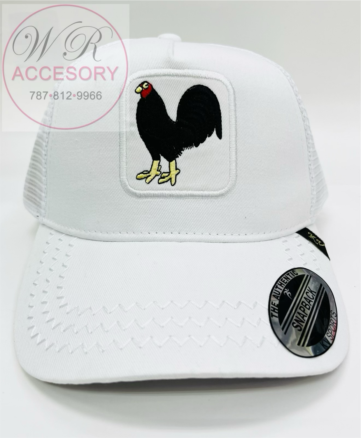 Gorra Gallo Blanca 