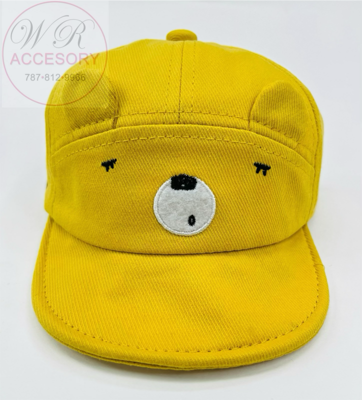 S18164K Gorra bebé oso MOSTAZA
