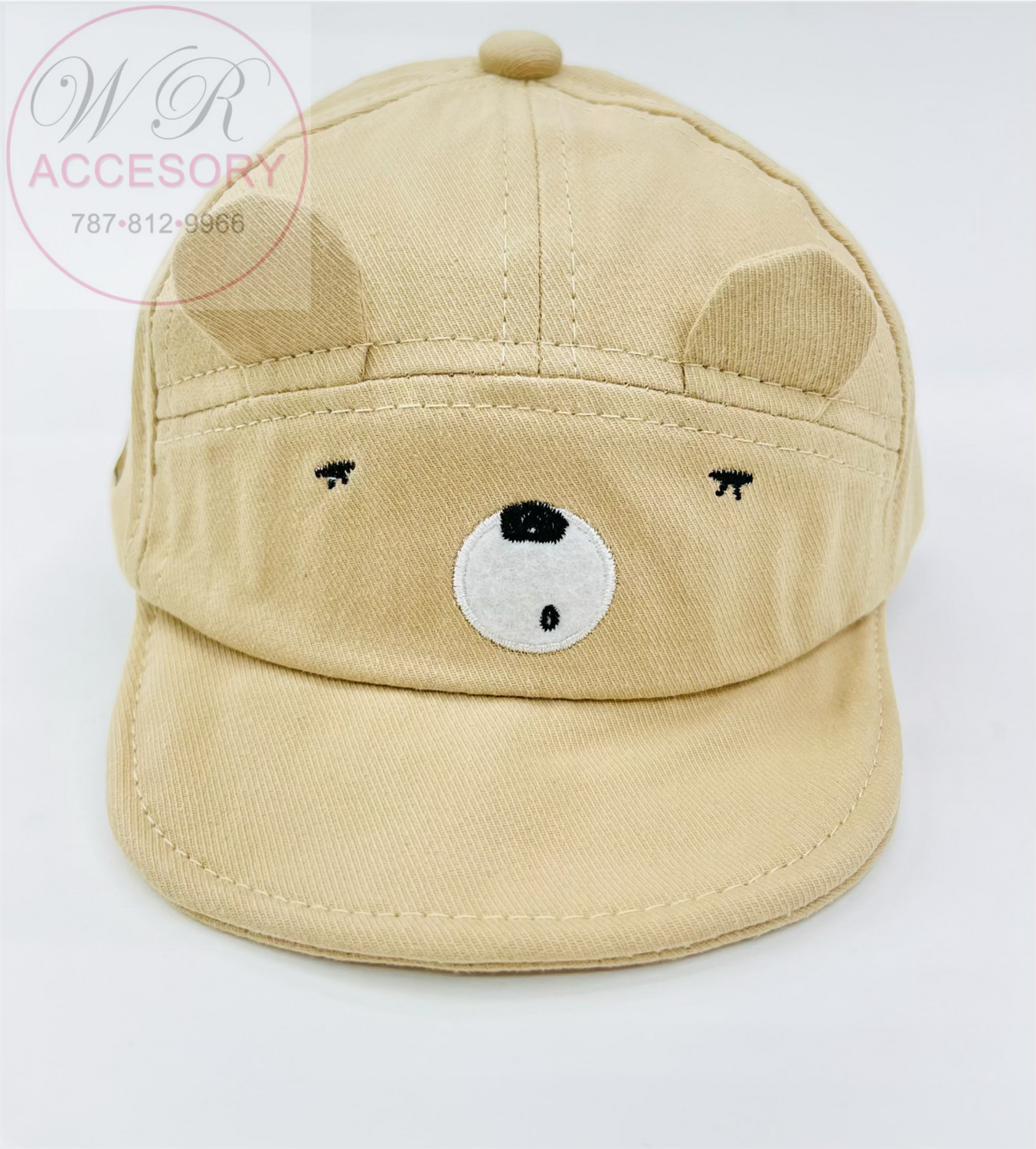 S18164K Gorra bebé oso CREMA