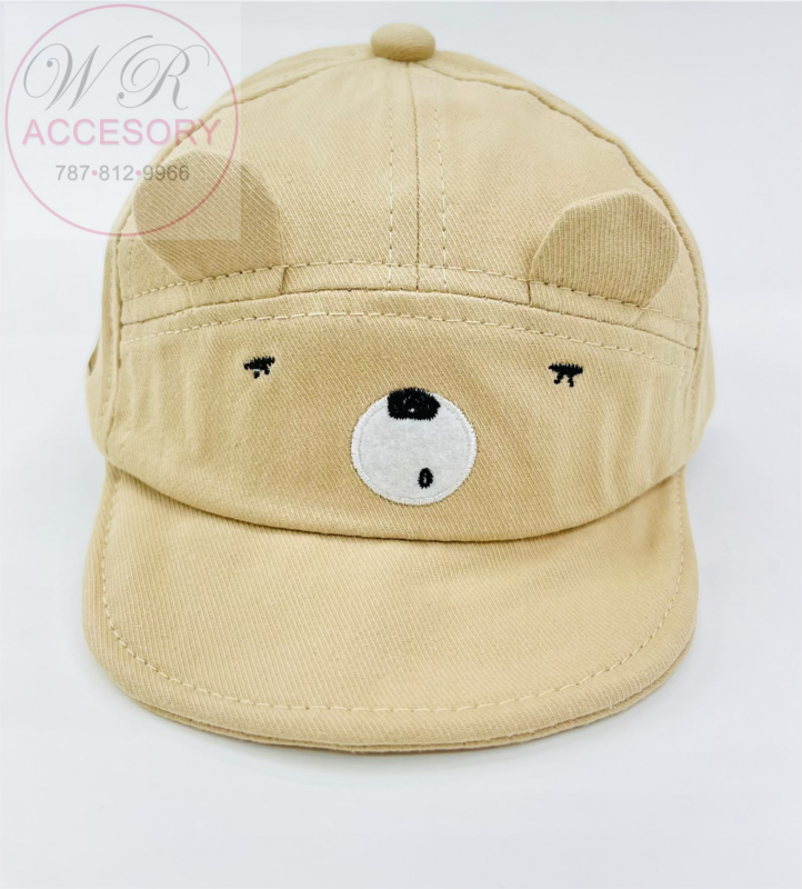 S18164K Gorra bebé oso CREMA