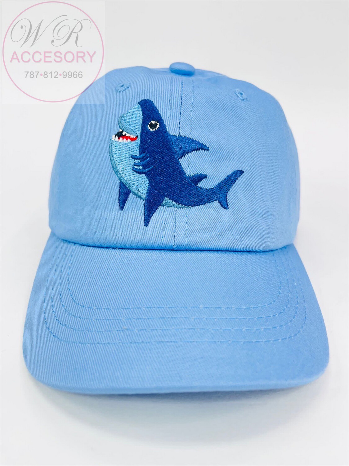 S18169K Gorra niños tiburón AZUL CLARO