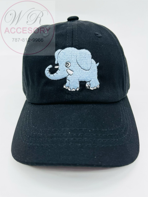 S18181K Gorra niños elefante NEGRO 