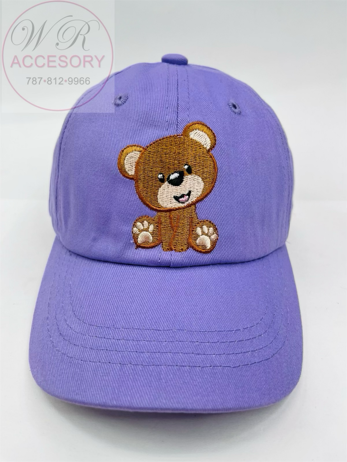 S18171K Gorra niños Oso LILA