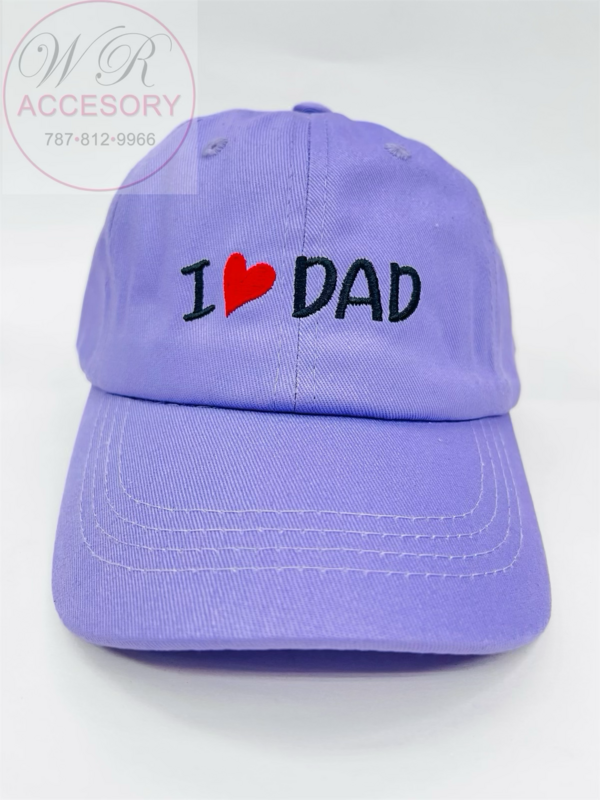 S18177K Gorra niños I love Dad LILA